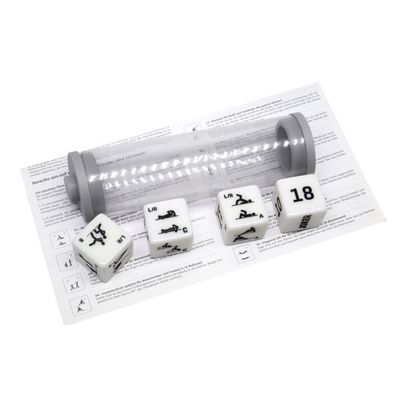 4 stuks/set fitness sport 6-- zijdige kubus dobbelstenen oefentraining trainingsapparatuur party spel entertainment speelgoed: Default Title