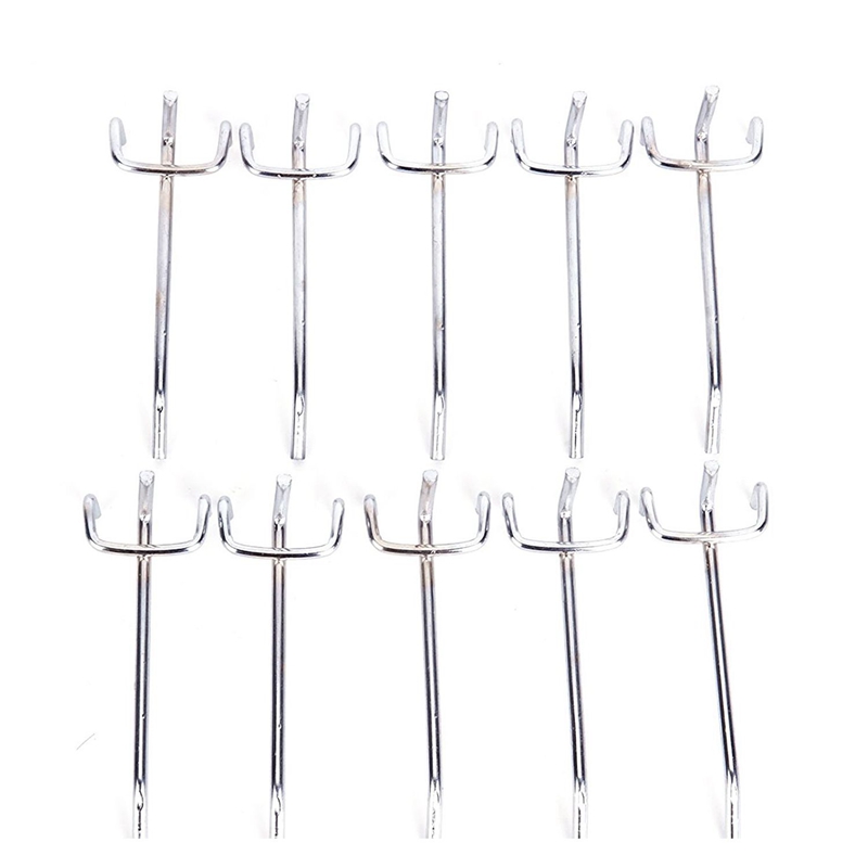 10x hook panel perforated wall storage workshop fixing length 10CM