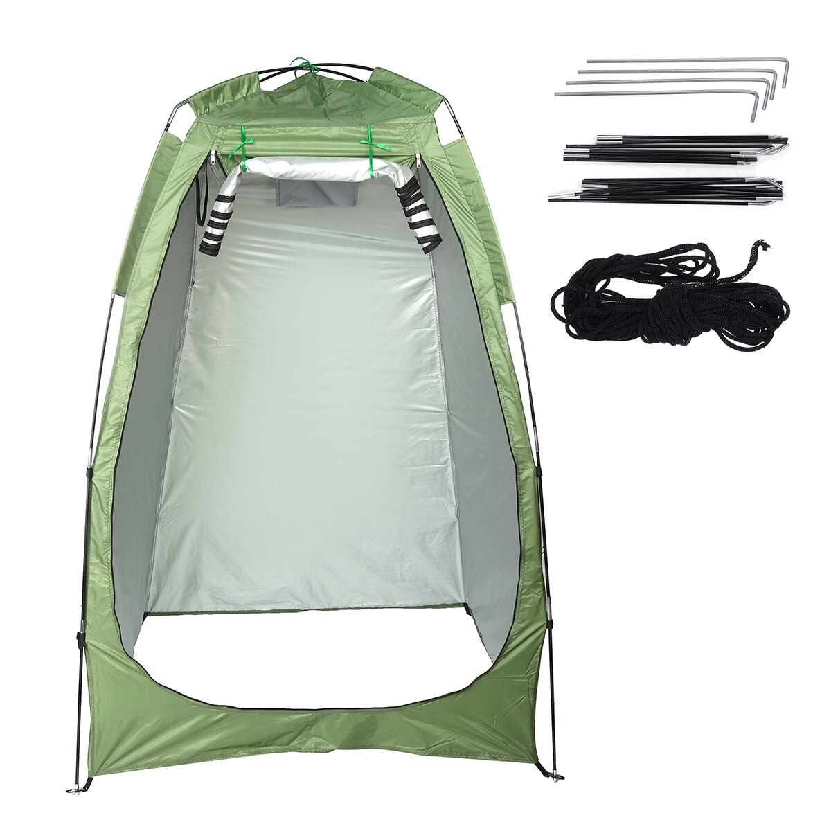 Portable Backpacking Tent Outdoor Camping 4 Season Tent With Snow Skirt Double Layer Waterproof Hiking Trekking Tent: Army Green