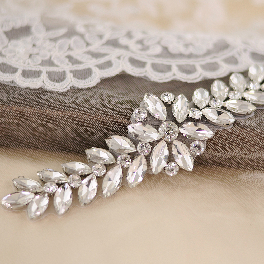 TRiXY S69 Hochzeit Gürtel Strass Gürtel Splitter Diamant Gürtel Braut Gürtel Hochzeit Kleid Zubehör Ehe Braut Braut Schärpen: Strass Applikationen