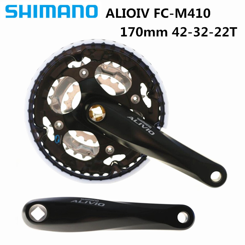 SHIMANO ALIOIV FC-M410 tandwiel 8 S/24 speed mountainbike vierkante gat tandwiel 42-32-22T 170mm originele