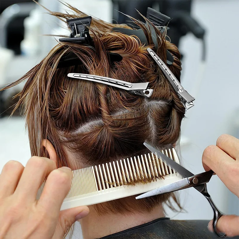 Pinces à cheveux professionnelles en métal pour Salon, 1 à 10 pièces, outils de coiffure, bricolage, épingles à cheveux, Barrettes, accessoires pour couvre-chef