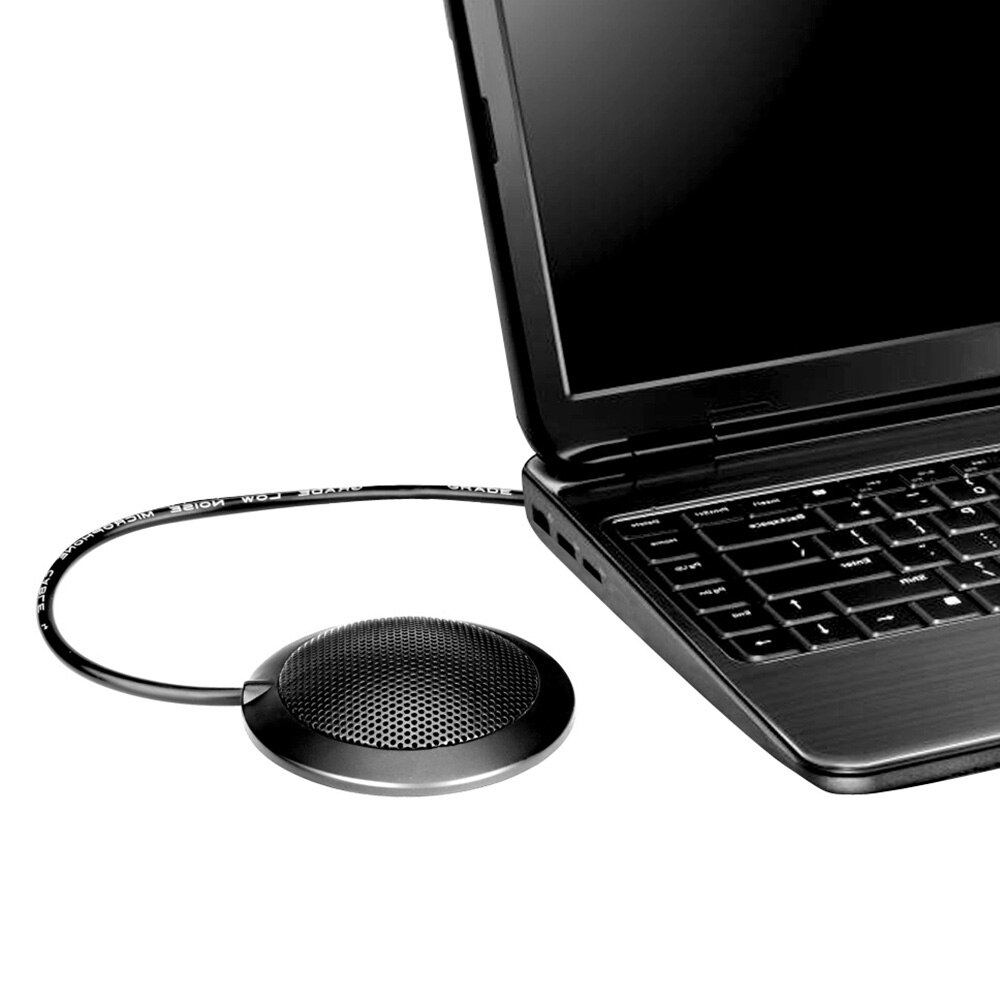 Stereo Omnidirectional Pickup Condenser Microphone Mic USB Connector for Voice Chat Meeting Business Conference Desktop Computer