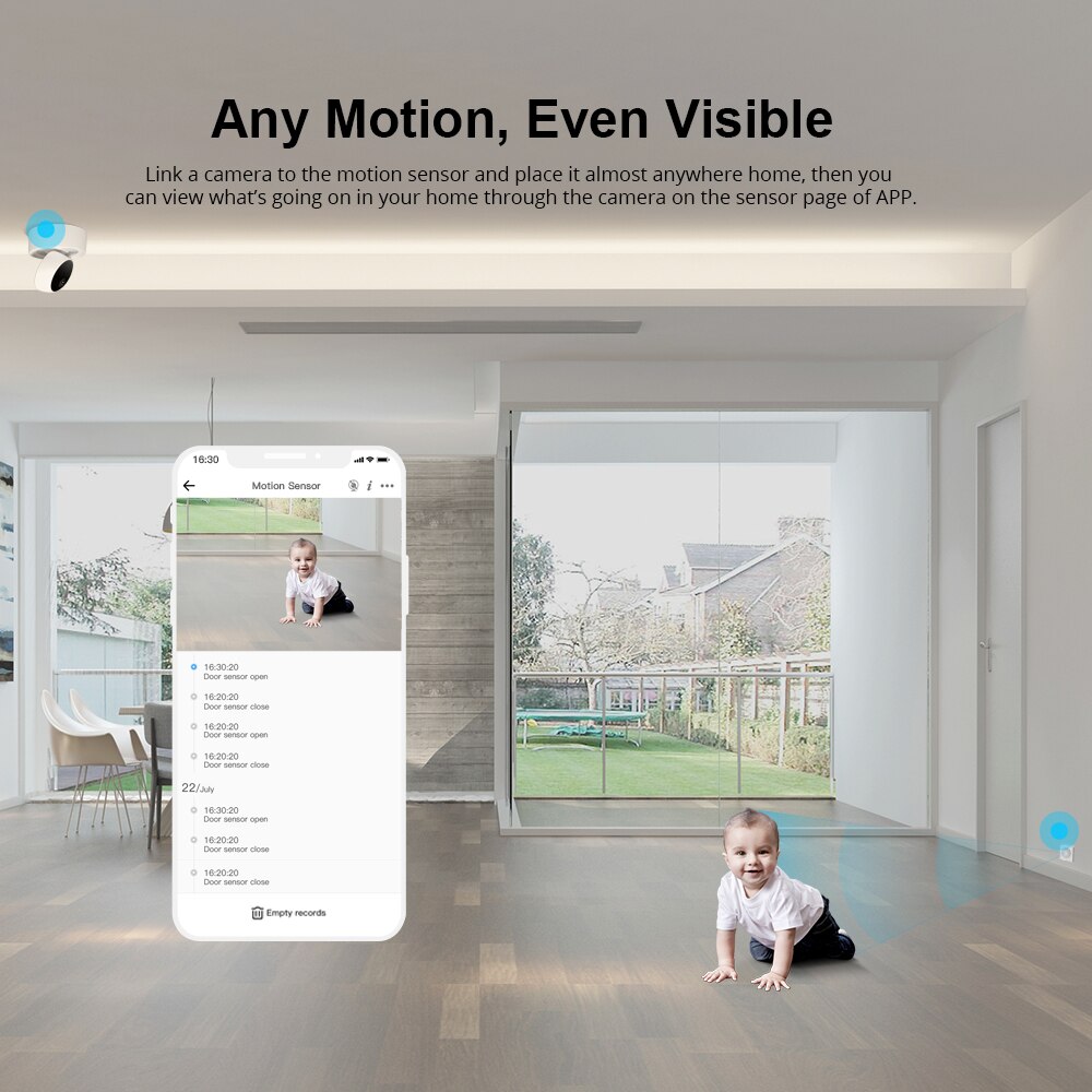 SONOFF SNZB-03 capteur de mouvement ZigBee détecter le déclenchement de mouvement alarme alerte Notifaication fonctionne avec l'application SONOFF ZigBee pont eWeLink