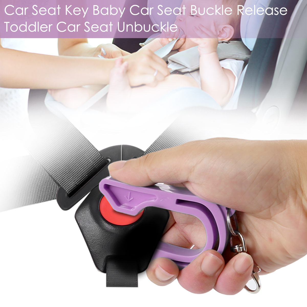 Car Seat Key Baby Seat Safe Key Unbuckle With Keychain Seat For Kids Universal