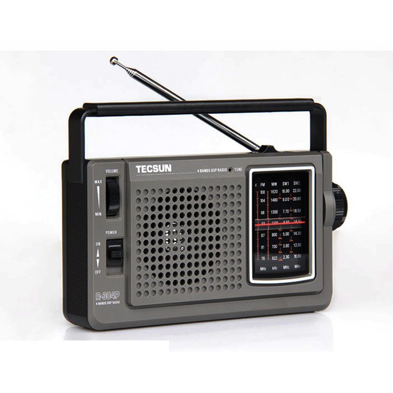 Radio semiconductor estéreo retro portátil, receptor DSP FM/onda media/onda corta, CA directa, r-304p de radio de alta sensibilidad