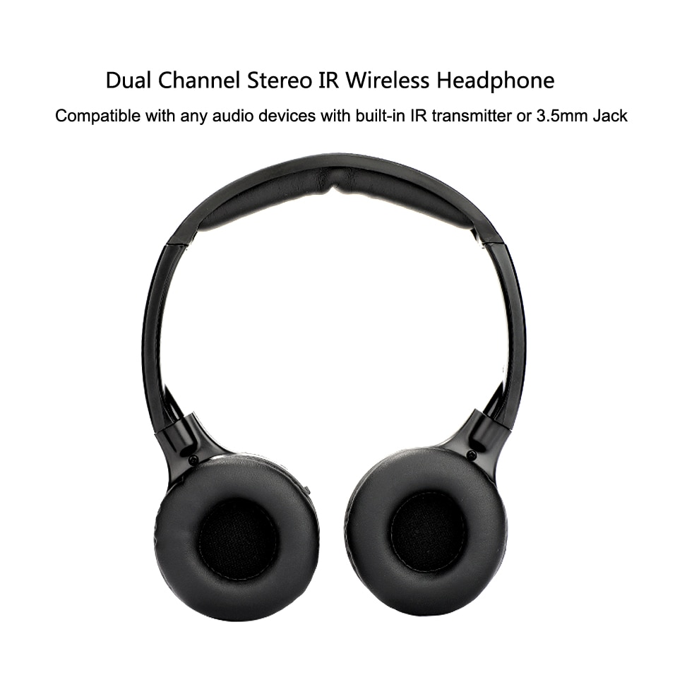 IR Infrared Wireless headphone Stereo Foldable Car Headset Earphone Indoor Outdoor Music Headphones TV headphone 2 channel