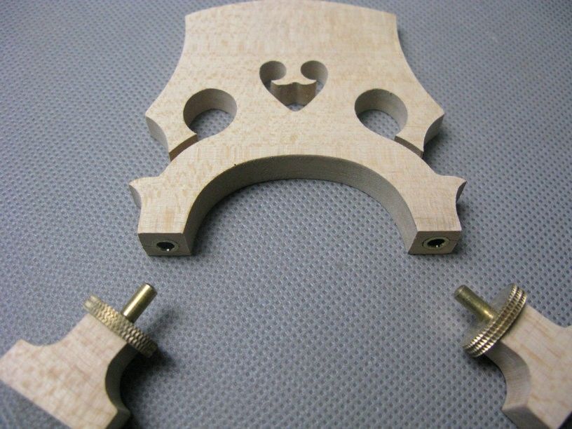 2pcs of adjustable Nice 4/4 cello bridges.great maple4 instrument part