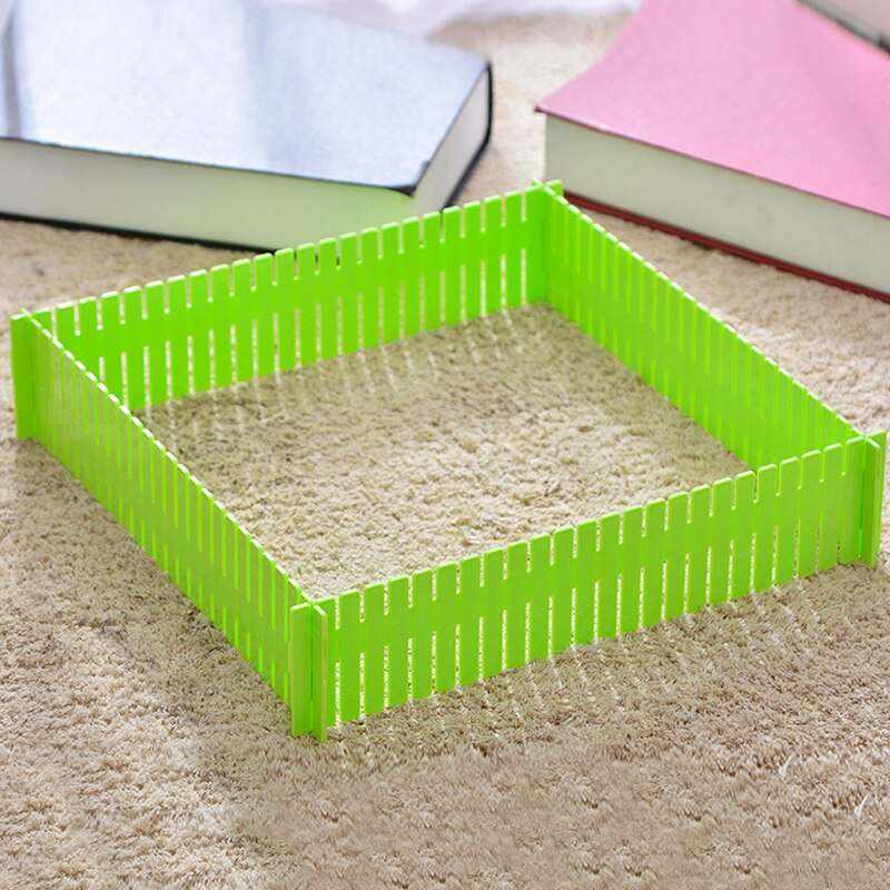 2pcs Plastic DIY Grid Drawer Adjustable Separator Divider Cabinet DIY Grid Household Necessities Storage Organizer Tools