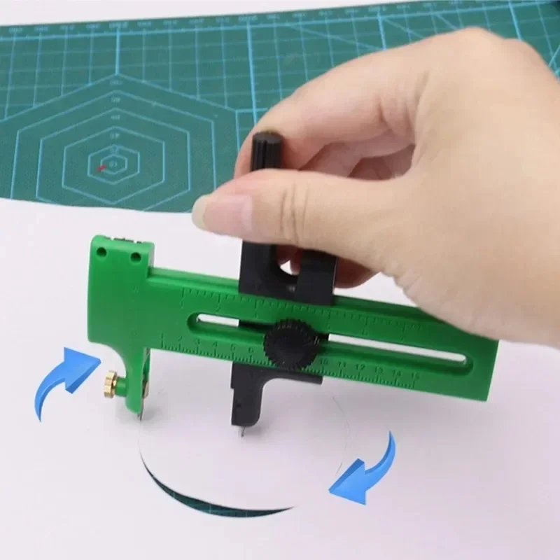 Adjustable Circular Cutting Tool Circle Cutter for Making Fabric Crafts DIY Scrapbook Art Craft Tool Circle Paper Cutter
