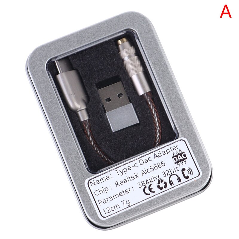 Lxdac  a01 alc 5686 usb typ-c  to 3.5mm dac amp kopfhörerverstärker digitaldecoder aux audiokabel hifi-adapter konverter: A