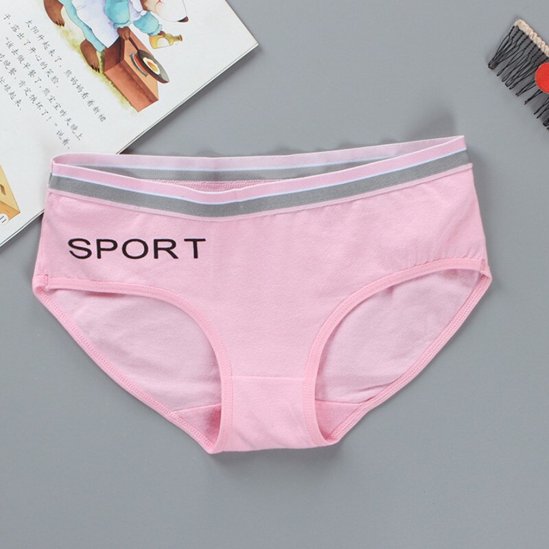 3 pz/lotto Adolescente Slip Biancheria Intima Delle Ragazze Slip In Cotone Lettere di Sport Traspirante Slip Alunni 8-12-14 Anni