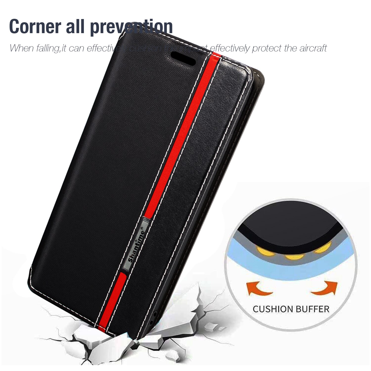 Voor Blackview BV8800 Case Multicolor Magnetische Sluiting Leather Flip Case Cover Met Kaarthouder 6.58 Inches