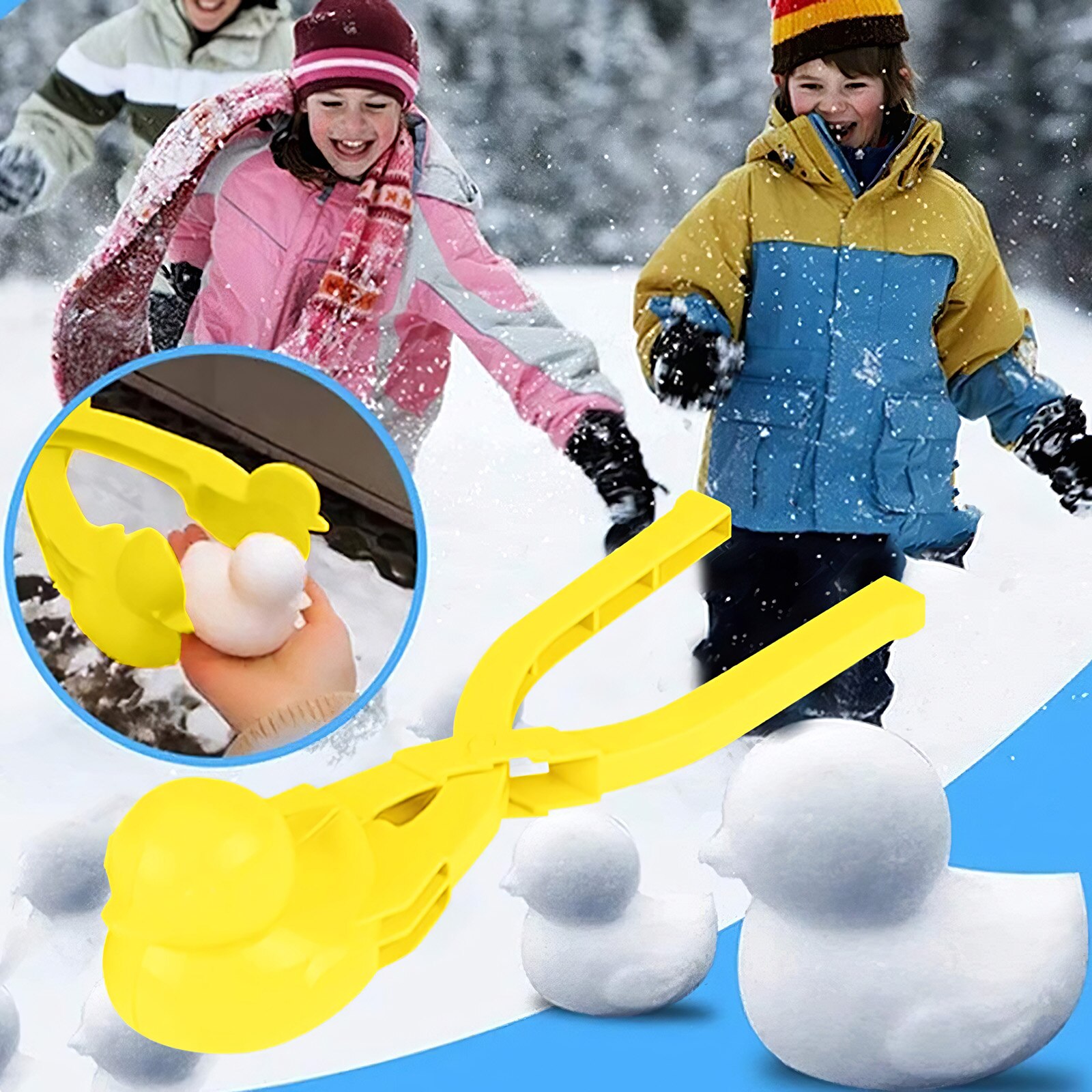 Schneeball Hersteller Clip Ente Geformt Winter Schnee Sand bilden Werkzeug für Schnee Ball Kämpfe für freundlicher und Erwachsene