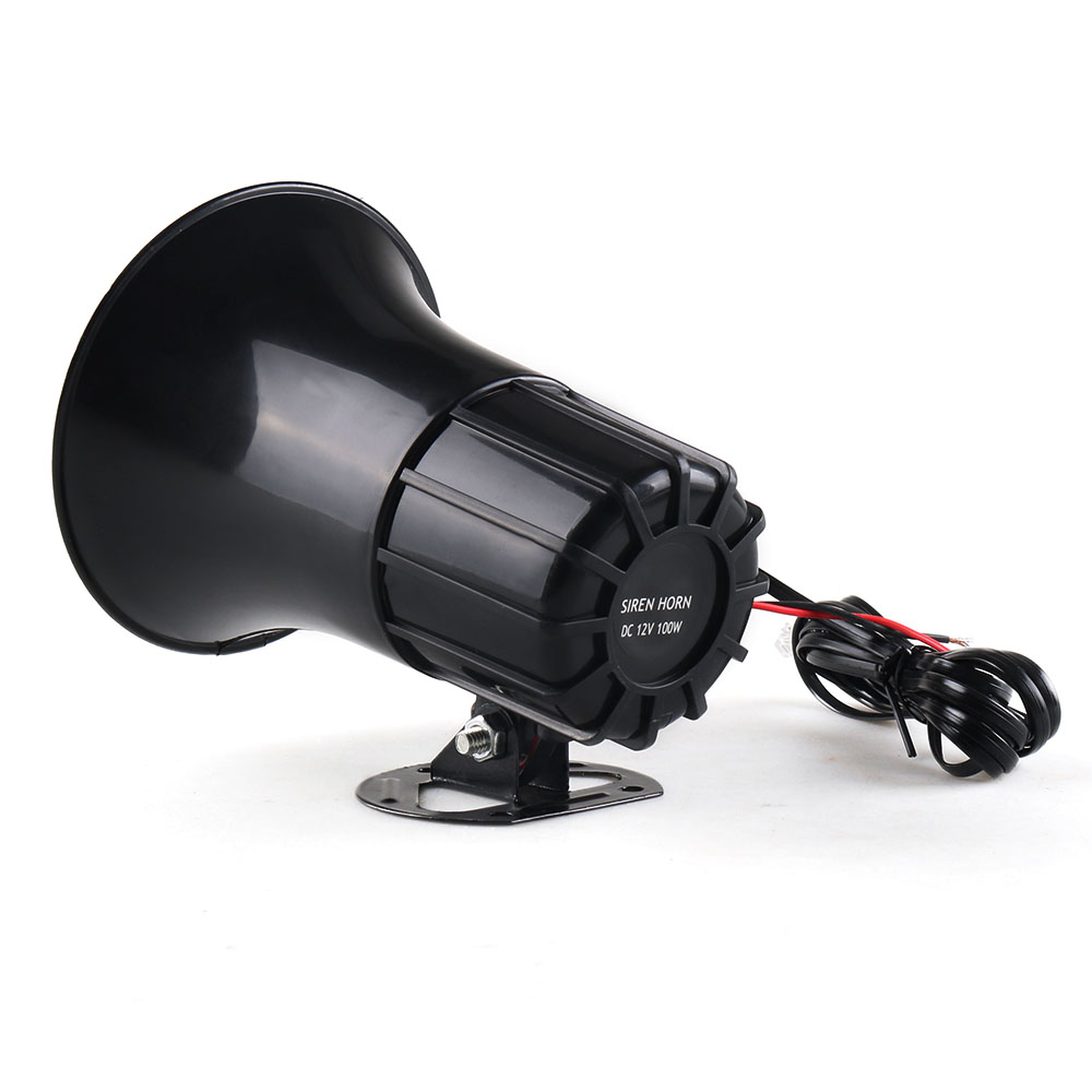 Sirène à Air 12V 50W 120db, klaxon d&#39;alarme, mégaphone pour voiture, camion, micro, haut-parleur, 7 sons, pour voiture, Van, camion, Train, bateau, camping-Car