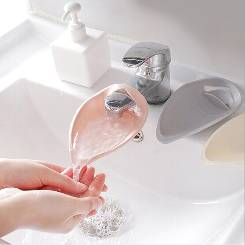 1 Pc Extender Baby Tubs Gelukkig Plezier Plastic FaucetKids Hand Wassen Badkamer Sink Mode En Handig
