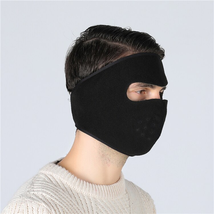 Sally face Dustproof Neoprene Neck Warm Half Face Mask Winter Sport Accessories Windproof Bike Cycling Snowboard Outdoor Masks: Black