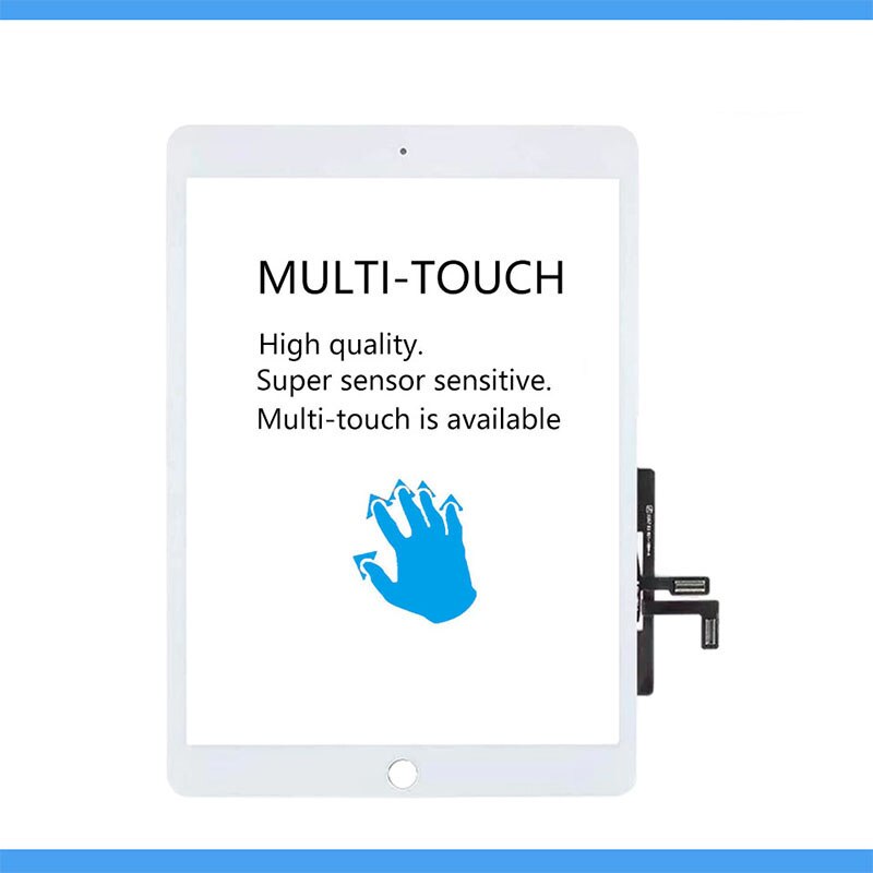 1Pcs Nieuw Voor Ipad 5th Ipad 9.7 Lcd Outer Touch Screen Digitizer Glas Touch Panel Vervanging a1822 A1823