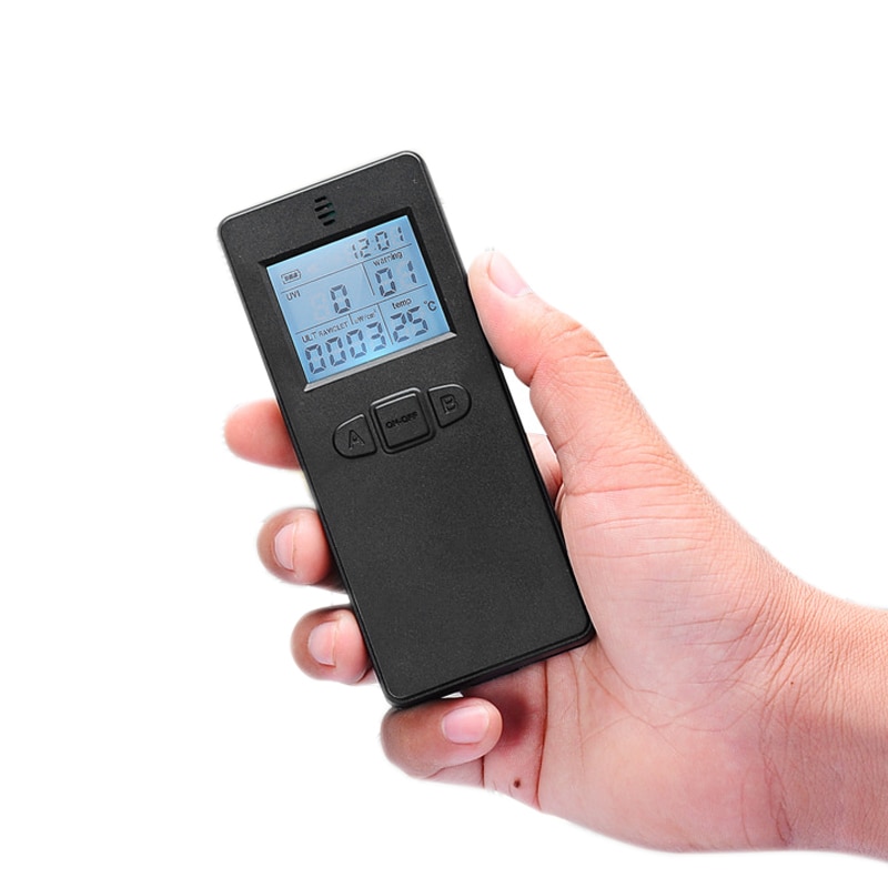 Digital Ultraviolet Radiation Detector UV UVI Meter Dosimeter Tester Counter with Temperature Display