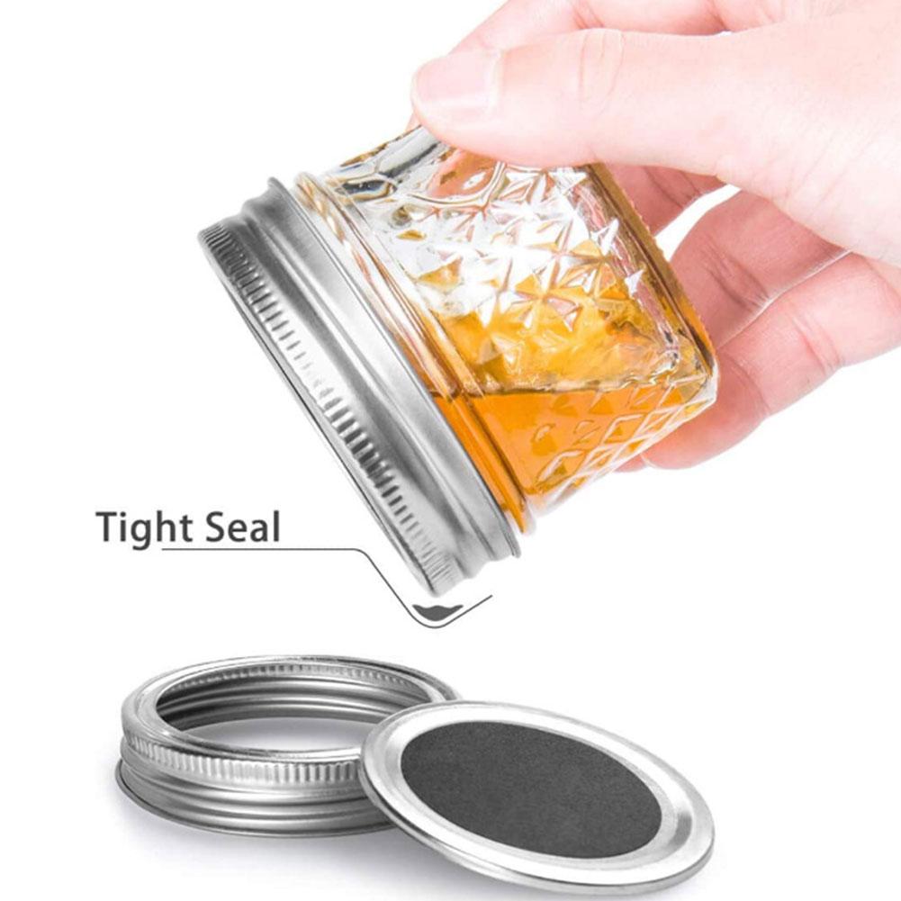 40PCS 120ml Glass Bottle Set Mini Canning Jars For Kitchen Home Salad Jar Mason Jar Airtight Jar