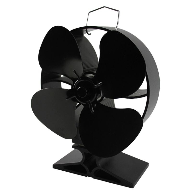 4 zoppo Stufa Camino Ventilatore di Calore Alimentato Risparmio di Carburante il design Tranquilla Ecofan per Legno tronco d'albero Bruciatore stufa