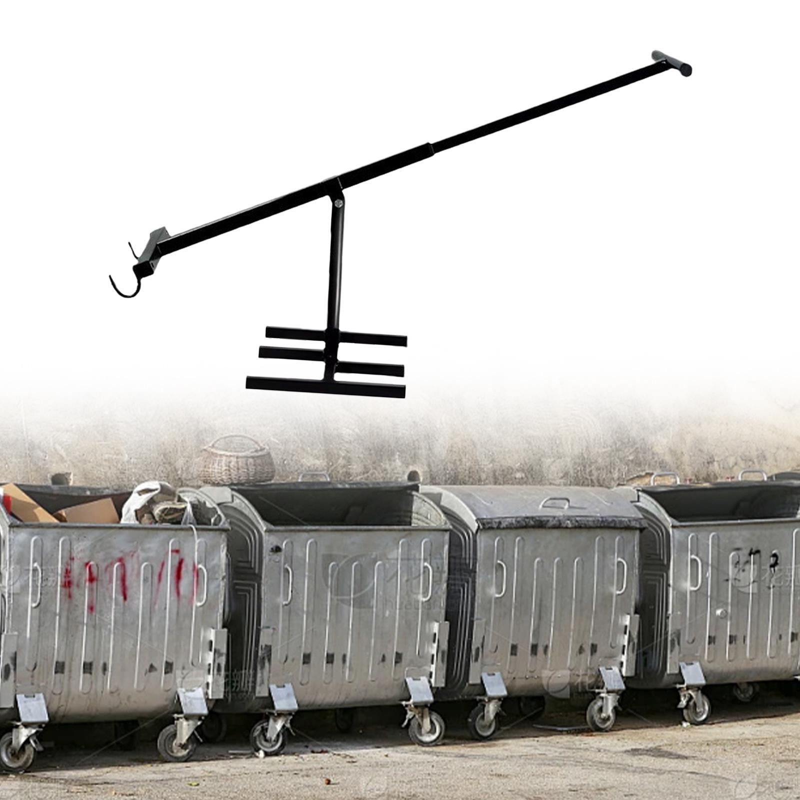 Manuel affaldskomprimator værktøj jern affaldsspand compacto justerbar håndbetjent skraldespand udendørs berøringsfri skraldespand komprimator