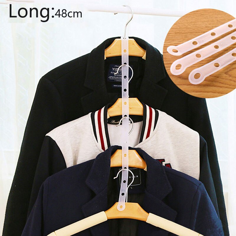 5pcs10pcs20pcs/tenmiu Hangers Article Link Chain Clothe Hanger Connection Bar Transparent Pimp Article Plastic Modern