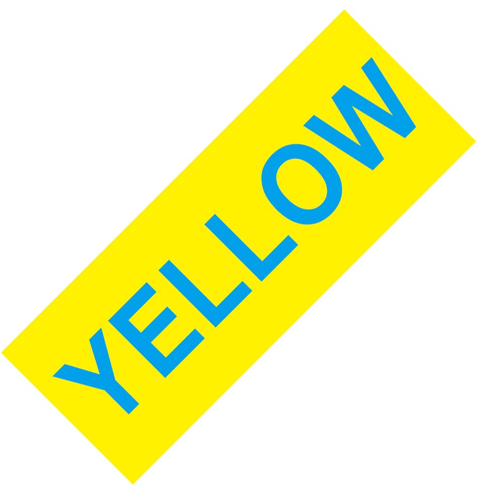 Labelife 1 Pack TZe-251 24mm TZe-151 TZe-651 TZe-354 Etikett Band Kompatibel für Bruder Etikettierer Laminiert Band für Etikett Hersteller: Blau an Gelb