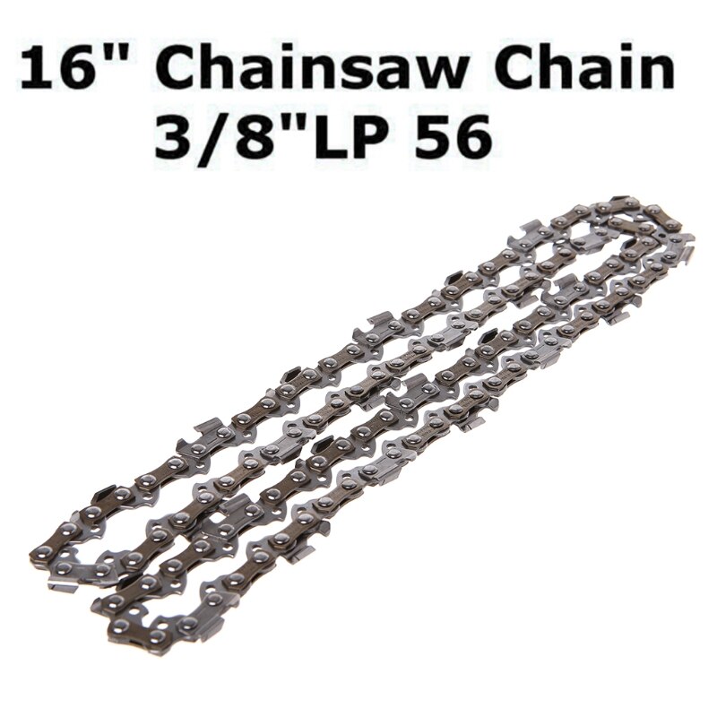 16'' Metal Chainsaw Saw Chain Blade 3/8''LP .050 Gauge 56DL Wood Cutting