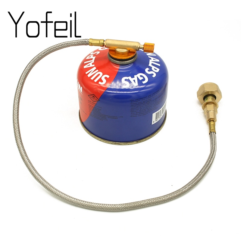 Outdoor Camping Picknick Kachel Hoofd Platte Gas Tank Lange Gas Tank Converter Refill Adapter