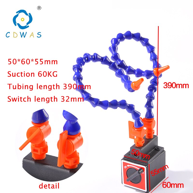 Mini Universal Magnetic Base Digital Level Flexible Dial Test Indicator Magnetic Dial Test Indicator Tool With Tubing: Tubing 390mm