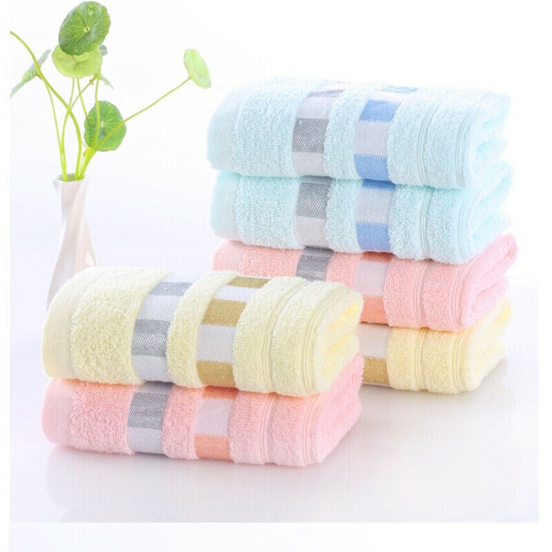 Bomuld badehåndklæde baby børn vaskeklud absorberende frotté ansigt hånd badehåndklæde 77 x 33cm mikrofiber absorberende strand badehåndklæde