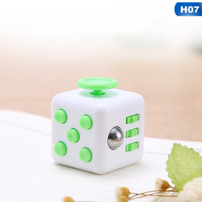 13 Colors Anxiety Stress Relief Attention Decompression Plastic Focus Gaming Fidget Dice Toy For Children Adult: H07