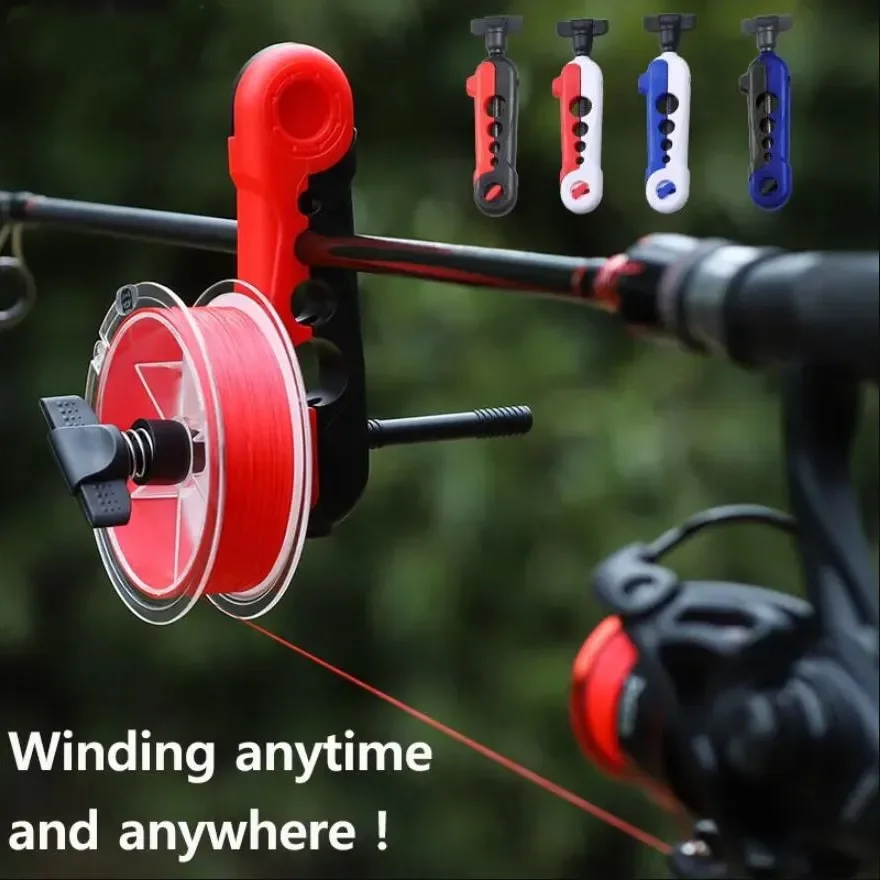 Enrouleur de ligne de pêche Portable, Machine à bobine de ligne, moulinet Spinning Baitcasting, équipement de pêche à la carpe