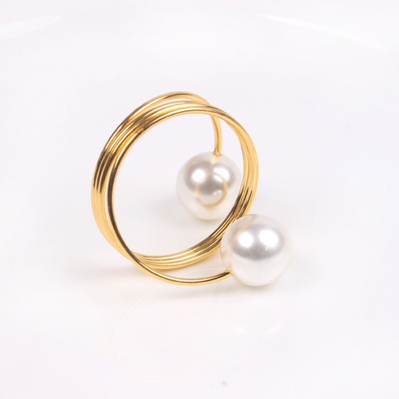 Guld silver servett ring stolar spännen händelse dekoration hantverk för bröllop strass bågar bröllopsfest dekoration tillbehör #