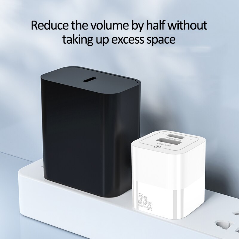 ILEPO Mini 33W GAN USB C ładowarka typu C PD szybkie ładowanie dla iPhone 13 12 11 Max Pro XS 8 Plus dla iPad Pro Air Laptop Samsung
