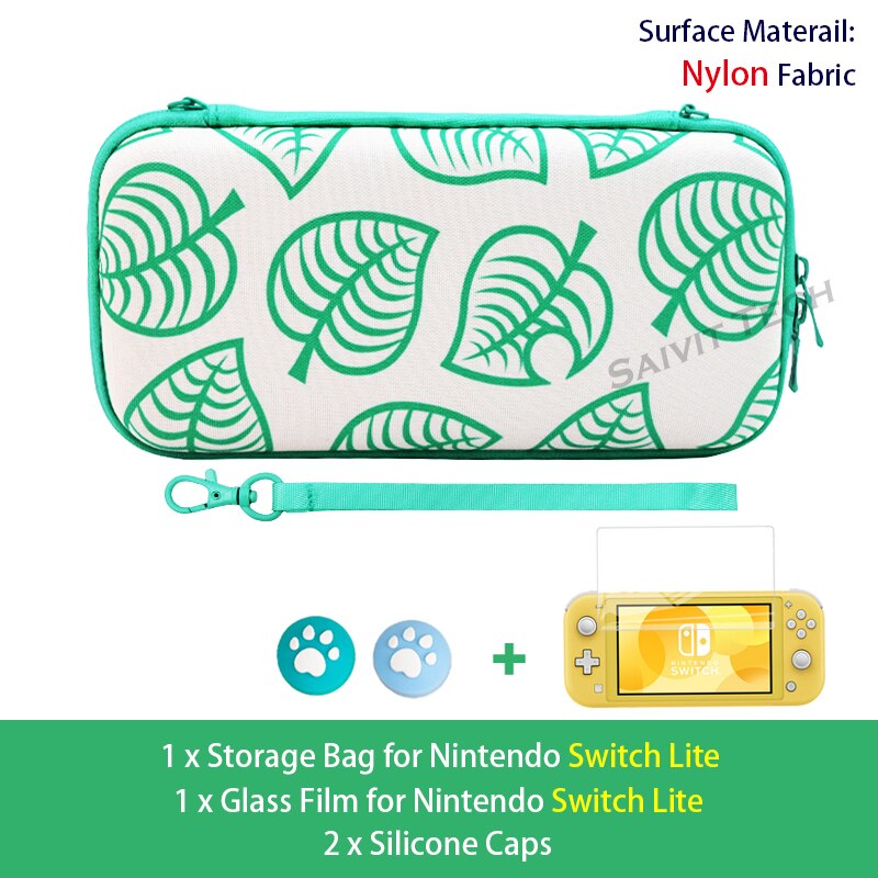 Nintend Switch Case Animal Crossing Nitendo Console Storage PU/Nylon Bag for Nintendo Switch/Lite AnimalCrossing Accessories: L Kit