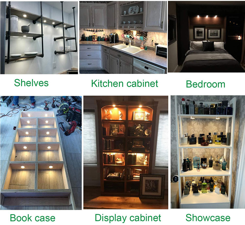 G4 Light Box Cabinet Light Fixture Set for G4 LED Bulbs Halogen 60mm Hole Shelf Closet Undercabinet Light Accessories
