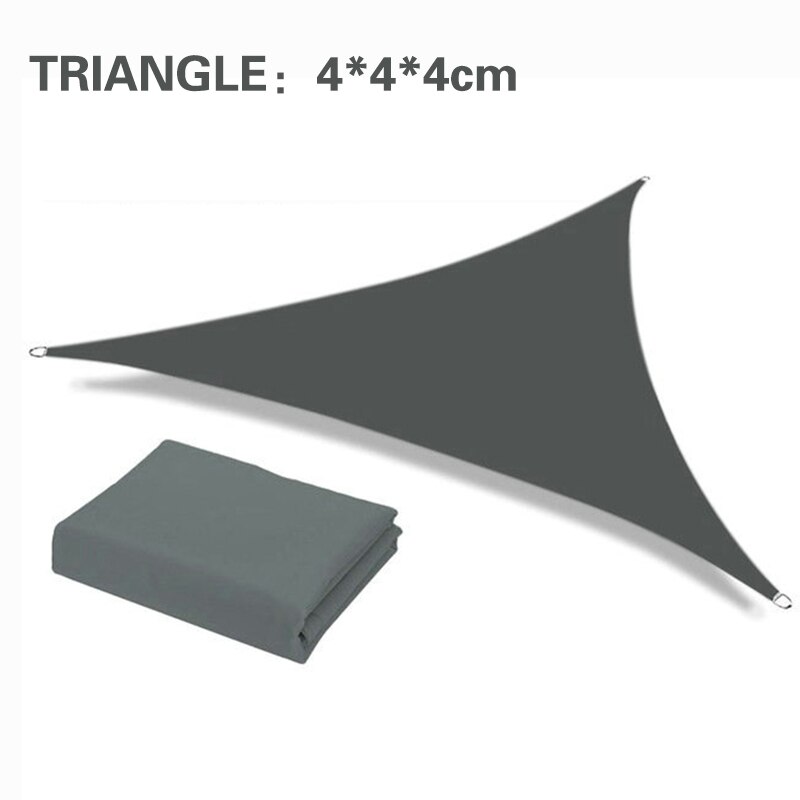 Outdoor camping Awning Summer Portable Shade SailRainproof Anti-UV Ultra-light foldable Sun Shelter Tent garden Hammock Shelter: gray 4x4x4m