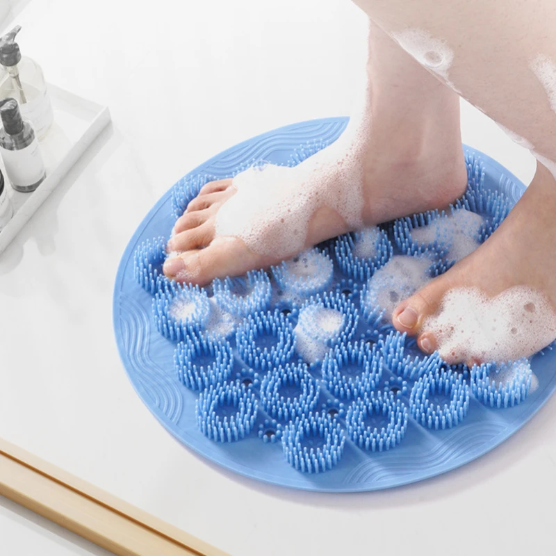 Lichaamsexfoliërende massageborstel Badkamer Antislip douchemat Rugmassageborstel Siliconen voetwas Lichaamsreiniging Badgereedschap