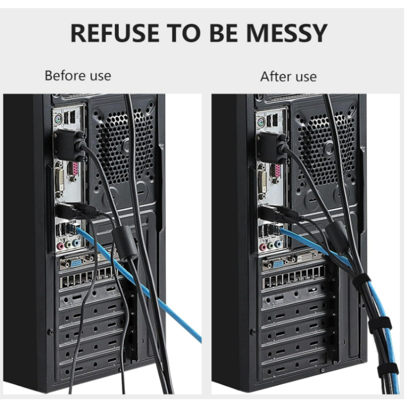 Kabelorganizer Tape Bureau Draadhaspel Kabelbinder Organisator Kleur Kabelbinders Stroomdraadlus Gratis gesneden nylon riemen Telefoonaccessoire