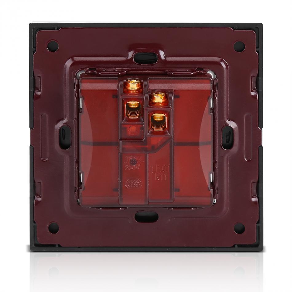 AC220 ~ 250V płyta ze szkła hartowanego dzwonek robić drzwi dzwonka drzwi przycisk dzwonkowy naciskać przycisk sprzętu domowy hotel urządzeń nowy