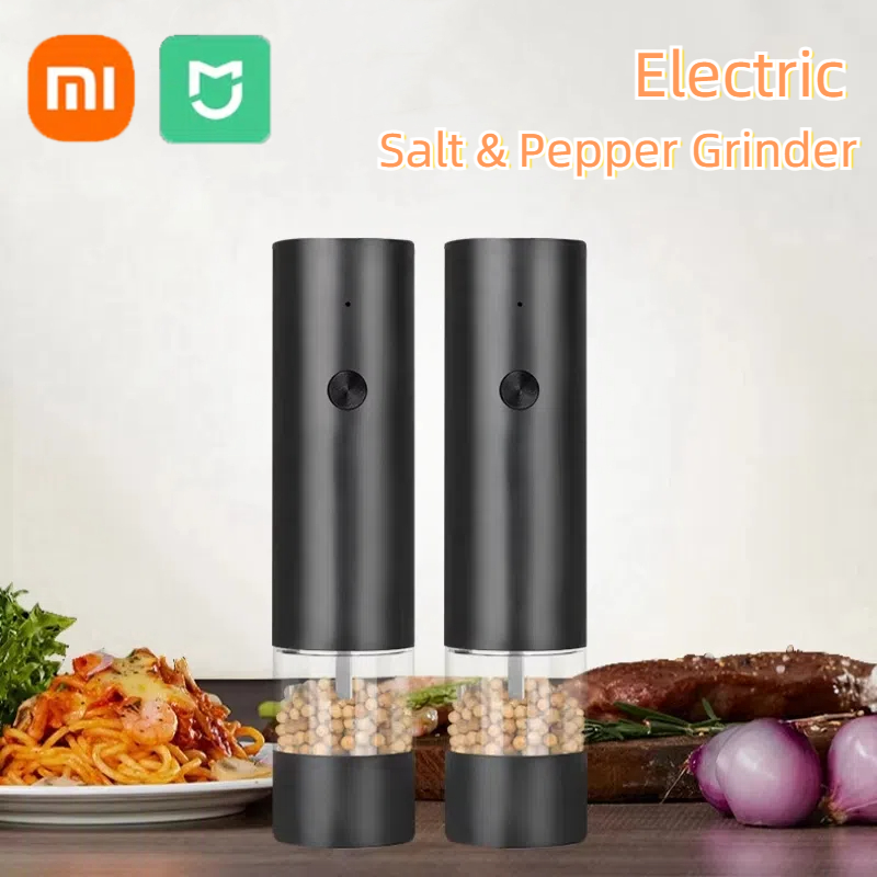 XIAOMI elektryczny młynek do soli i pieprzu USB akumulator regulowany o dużej pojemności automatyczne młynek do przypraw kuchenne narzędzie kuchenne