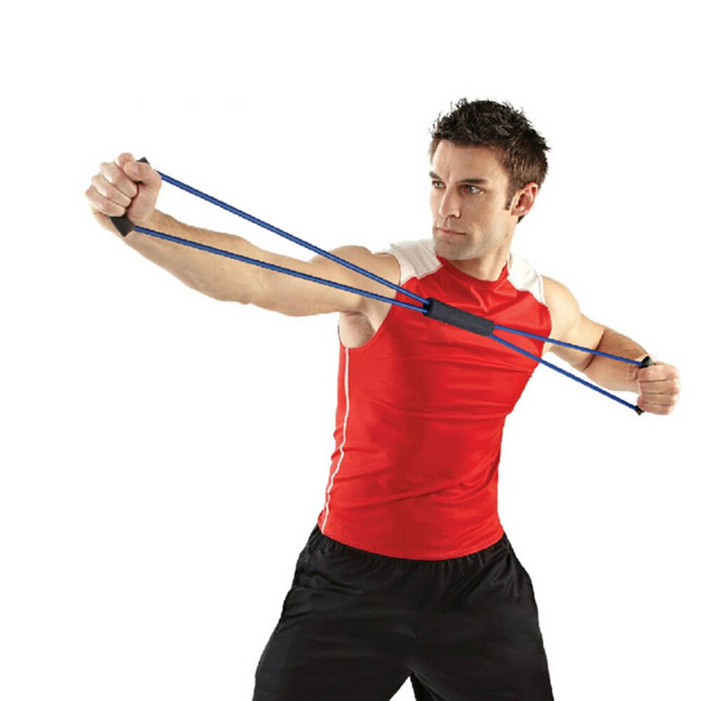 Latex 8- karakter træk reb otte tegn trækker bryst ekspander pilates yoga rally leverer fitness tilbehør