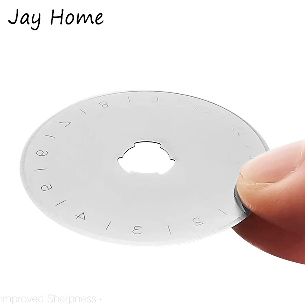 5/10PCS 45mm Rotary Blades Round Trimmer Fabric Rotary Cutter Replacement Blades with Plastic Box for Sewing Cutting Crafting