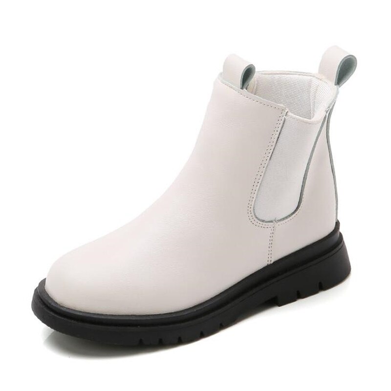 Bottes Martin en cuir pour fille et garçon, chaussures de princesse à semelle souple, taille 27 à 37, automne