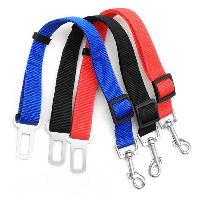 Pet Hond Kat Autogordel Verstelbare Harnas Veiligheidsgordel Lead Leash voor Kleine Honden Reizen Clip Veiligheid Dierbenodigdheden