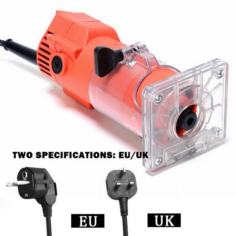EU/US/AU/UK Plug Woodworking Electric Trimmer Wood Milling Engraving Slotting Trimming Machine Hand Carving Machine Wood Router