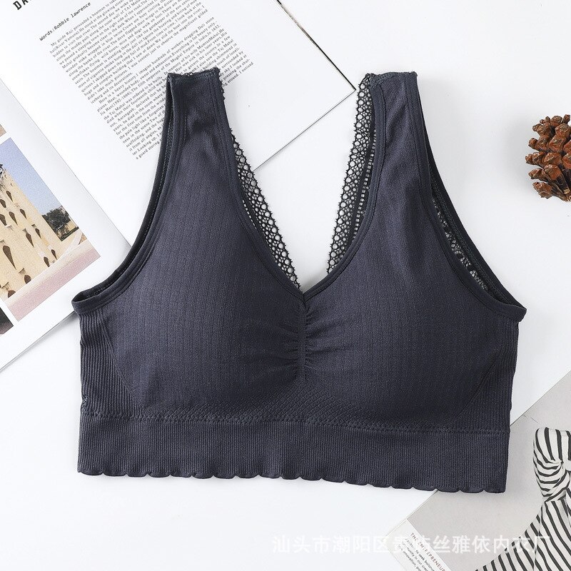 Sujetador transpirable deportivo de copa completa, top, se cruza en la espalda, antichoque, push-up, para entrenamiento, gimnasio, correr, yoga, fitness: deep blue
