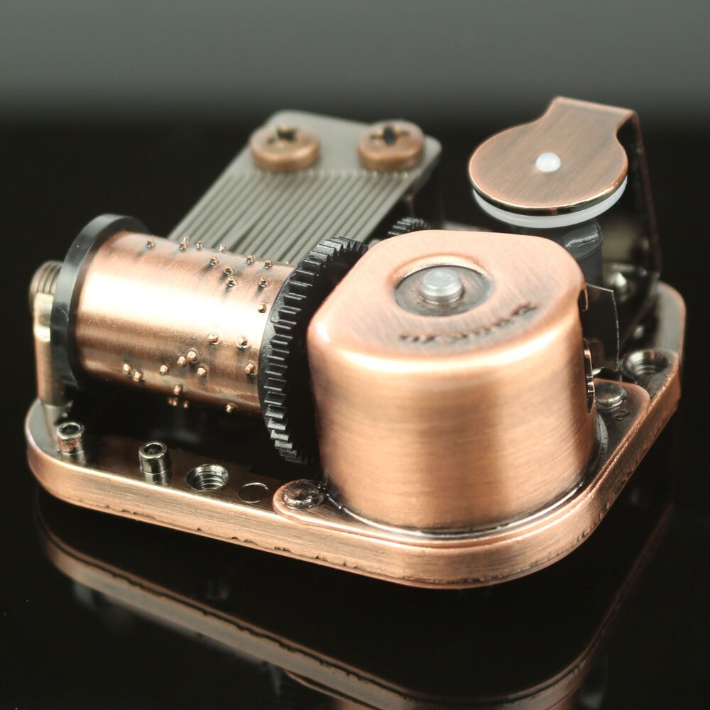 Handling Sankyo Red Bronze Clockwork Movement Sports Accessories DIY Music Box Music Sports Set 18 Sound Beautiful Melody